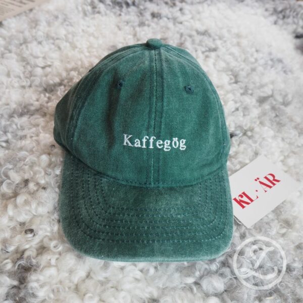 Keps 'Kaffegög' - grön/klarblå/lila