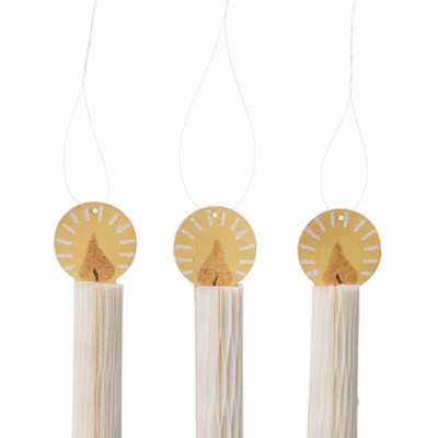 Hängande ljus i papper