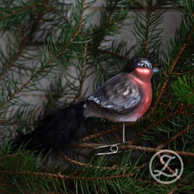 Julgransdekoration - Domherre på klämma