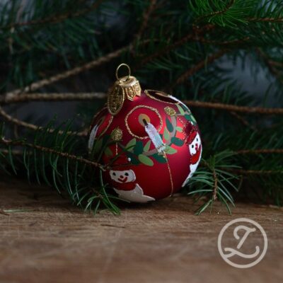 Julgranskula - ljus & snögubbar